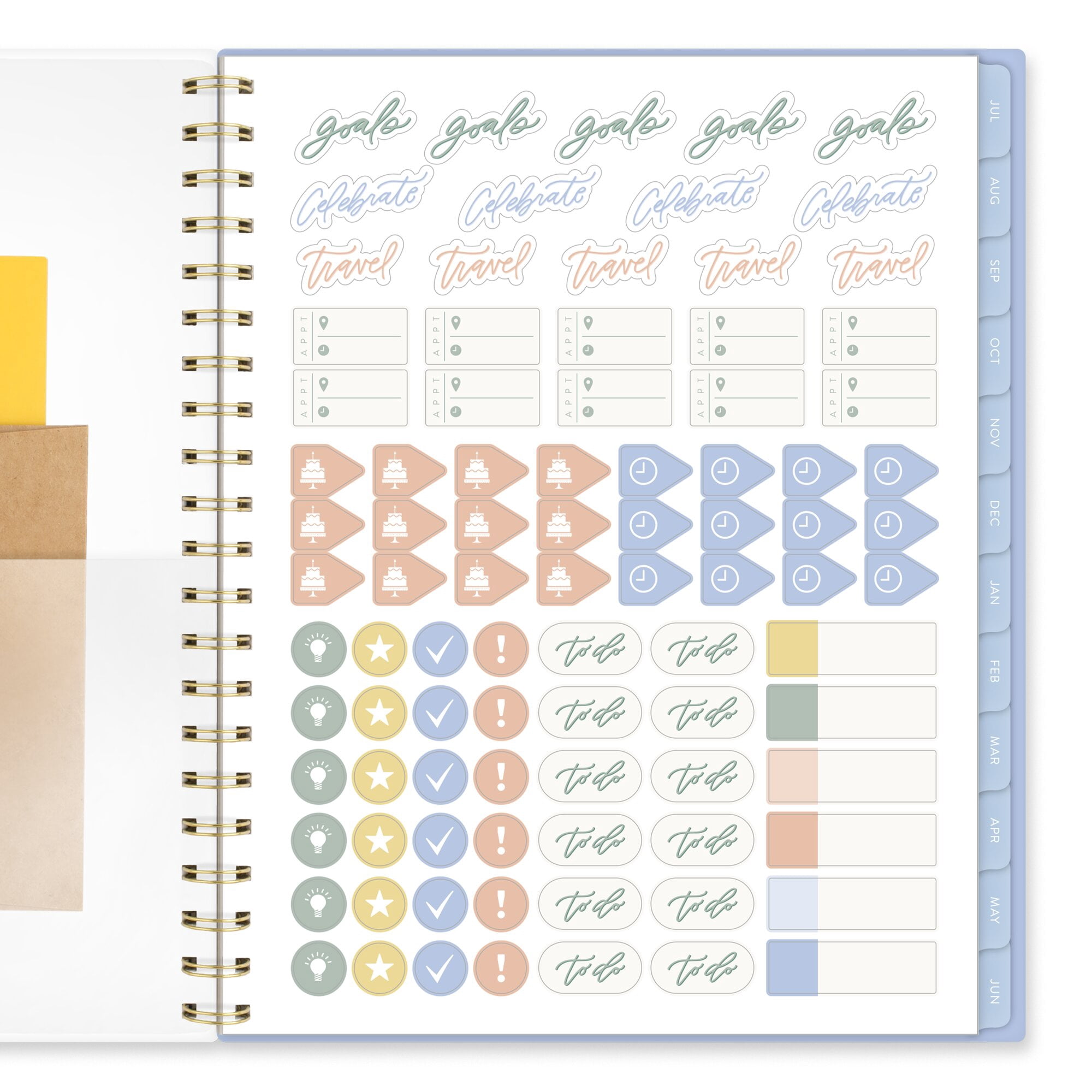 Leah Bisch for Mead Cambridge Academic 2026-2027 Weekly Monthly Planner Pansy