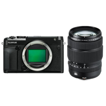 Fujifilm GFX 50R Medium Format Mirrorless Camera With Fujifilm GF 32-64mm f/4 R LM WR Wide-Angle Zoom Lens