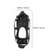 thumbnail image 2 of Shoe Snow Spikes Shoes Cover Hiking Jogging Black Tpe Fabric Snow Protection 1 Set, 2 of 5