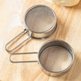 thumbnail image 6 of Stainless Steel Strainer with Long Handle, Flour Sieve Mini Small Flour Sifter Strainer for Baking, Powder, Sugar and Coffee Pastas Tea Strainer - Stainless Steel Baking Tools - Diameter 2.5 Inch, 6 of 7