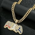 thumbnail image 2 of Hip Hop Cuban Chains Letters Necklace Pendants for Men and Women Necklaces Jewelry Iced Out Bling Chain, 2 of 6