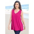 thumbnail image 2 of Roaman's Women's Plus Size Cotton Ultimate Swing Tank Top, 2 of 6