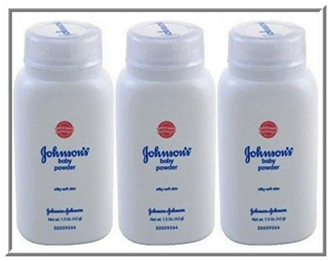 Johnsons Baby Powder Original Travel Size 1.5oz (Pack Of 3)