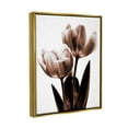 thumbnail image 3 of Stupell Modern Tulip Silhouette Duo Botanical & Floral Photography Gold Floater Framed Art Print Wall Art, 3 of 6