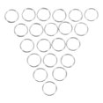 thumbnail image 4 of 100pcs Split Rings 10mm External Diameter Stainless Steel Key Chain Rings for Making Crafts, 4 of 5