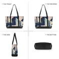 thumbnail image 6 of FORMRS Canvas Laptop Tote Bag for Women with 15.6" Computer Compartments Shoulder Handbag, Pink Stripes, 6 of 7