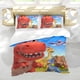 thumbnail image 5 of Pequeña Escuela de Dinos Conjunto de sábanas temático, trío de piezas, cómodo y amigable con la piel, diseño único, regalo de decoración para el hogar para familiares, amigos y fans,140cm *210cm, 5 of 6