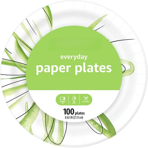 Basic Everyday Paper Plate, 8.62", Disposable