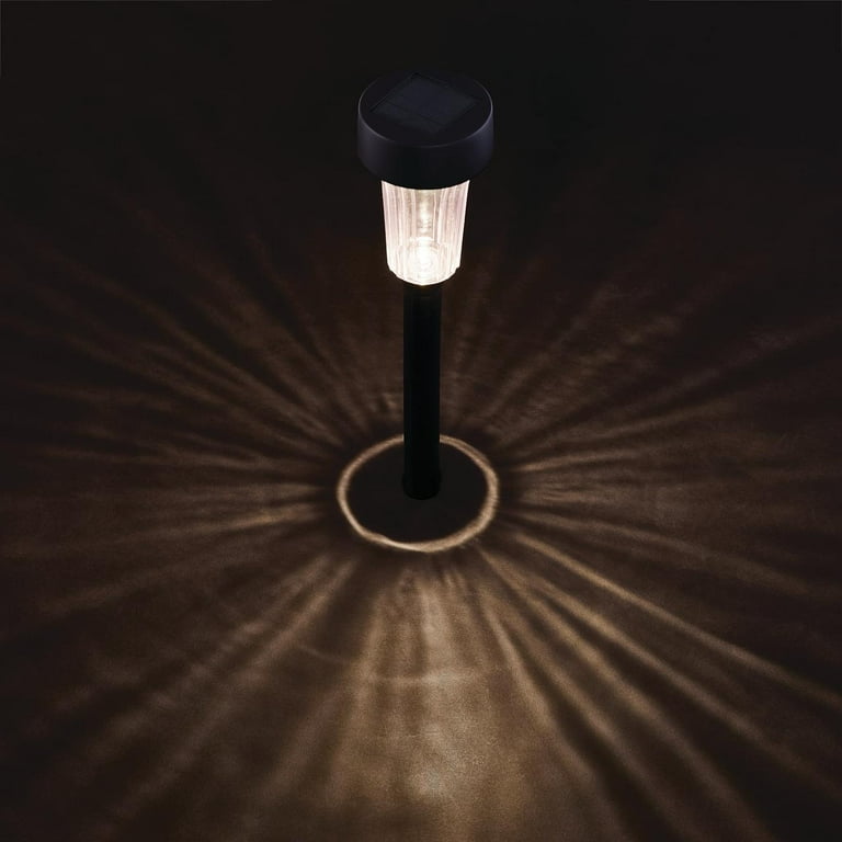 Mainstays Solar Powered Classic Flare Pathway Light and Landscape