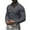 Grey, variant on Men's Muscle Dress Shirts Casual Button Down Long Sleeve Elasticity Athletic Fit Wrinkle-Free Shirt