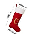 thumbnail image 4 of Luxury Velvet Christmas Stockings with Embroidered Alphabet Letters - Personalized Holiday Decor, Durable Festive Hanging Stockings for Fireplace, Unique Gift Idea for Family & Friends, 4 of 4
