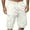 White, variant on ATIXEL Men's Shorts Multi Pocket Cargo Pants Cropped Pants Loose Casual Pants Straight Leg Pants