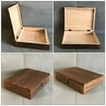 thumbnail image 5 of Wooden Souvenir Storage Box, Decorative Wooden Box Vintage DIY Craft Craft Keepsake Case Box Treasure Organizer - 26x20x6cm, 5 of 8