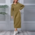 thumbnail image 6 of NMMUED Hoodie Dress for Women Oversized Hoodie Long Hoodie Hooded Dress Casual Sweatshirts for Women Sweatshirt Dress Loose Fit Hoodie Light Green XXL, 6 of 9