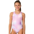 thumbnail image 3 of Girls Swimsuit Size 8 Regular Fit Color Block Soft & Lightweigh Upf 50+ Protection Bathing Suit Contrast Girls' Swimwear Skirt Size 9-16, 3 of 6