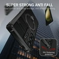 thumbnail image 6 of Dteck Magnetic Case for Samsung Galaxy S24 Ultra,Shockproof Silicone+PC Case Compatible with Mag Safe Ring Holder Kickstand Cover for Samsung Galaxy S24 Ultra, Black, 6 of 8