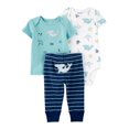 thumbnail image 1 of Conjunto Carter's Child of Mine Niño 6-9 M Estampado de Animales Marinos Azul 3 Piezas, 1 of 4
