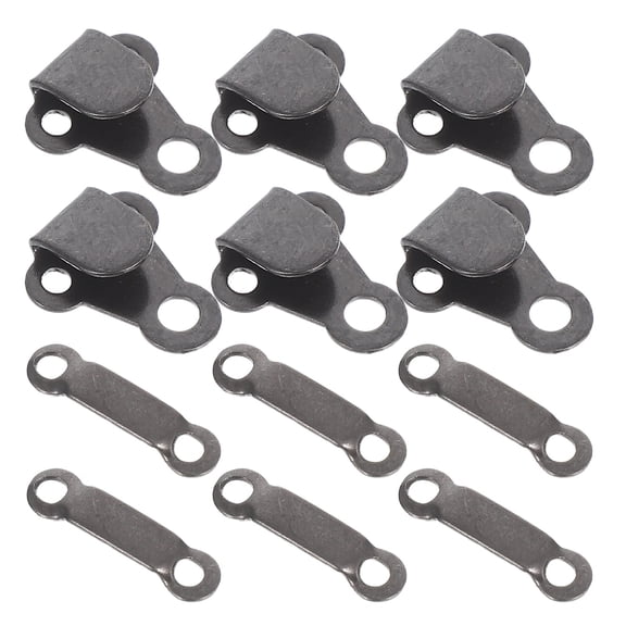 SEWCHICS 20Pcs Closure Clasp Snaps for Sewing Dark Grey Metal Fastener for Trousers
