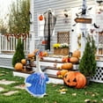 thumbnail image 6 of Tarmeek Halloween Porch Goose Outfits, Halloween & Thanksgiving Dress for Outdoor Decor Costume, Yard Goose Clothes Pumpkin Print Outfit for 23 Inch Statue Patio Garden Decoration Goose Outfit, 6 of 6