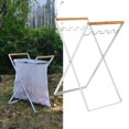 thumbnail image 1 of Soporte plegable para bolsa de basura, estante de clasificación de residuos, soporte para baño blanco, 1 of 8