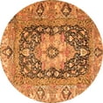 thumbnail image 1 of Ahgly Company Indoor Round Animal Orange Traditional Area Rugs, 8' Round, 1 of 1