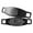 Discreet Embossed, variant on MedicEngraved Black Stainless Steel Custom Medical Alert Bracelet - 7mm Curb Link