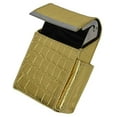 thumbnail image 3 of Genuine Leather Cigarette Pack Holder Flip-Top Pouch Smoke Carrying Hard Case, 3 of 4