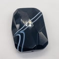 thumbnail image 3 of Onyx Flat Faceted Rectangular Pendant Bead | 50x48x14mm | Black White | 1 Bead |, 3 of 12