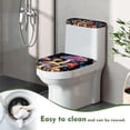 thumbnail image 5 of HELLHERO Mushroom Toilet Lid Cover Machine Washable for Household Dust-Proof Bathroom Toilet Cover Set, 5 of 8