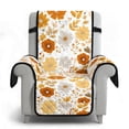 thumbnail image 6 of TSOVTHRID Orange Floral White Print Recliner Covers Recliner Soft Sofa Slipcover Reclining Couch Chair with Pocket Non Slip Lazy Boy Recliner Cover Furniture Protector for Living Room, 6 of 7