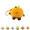 Orange, variant on Smiling Cartoon Fruit Plush Toys,Multistyle Peach Pineapple Watermelon Plushies, Cute Soft Peach Pineapple Eggplant Pear Watermelon Orange Doll with Lanyard, Christmas Holiday Gift Watermelon Red