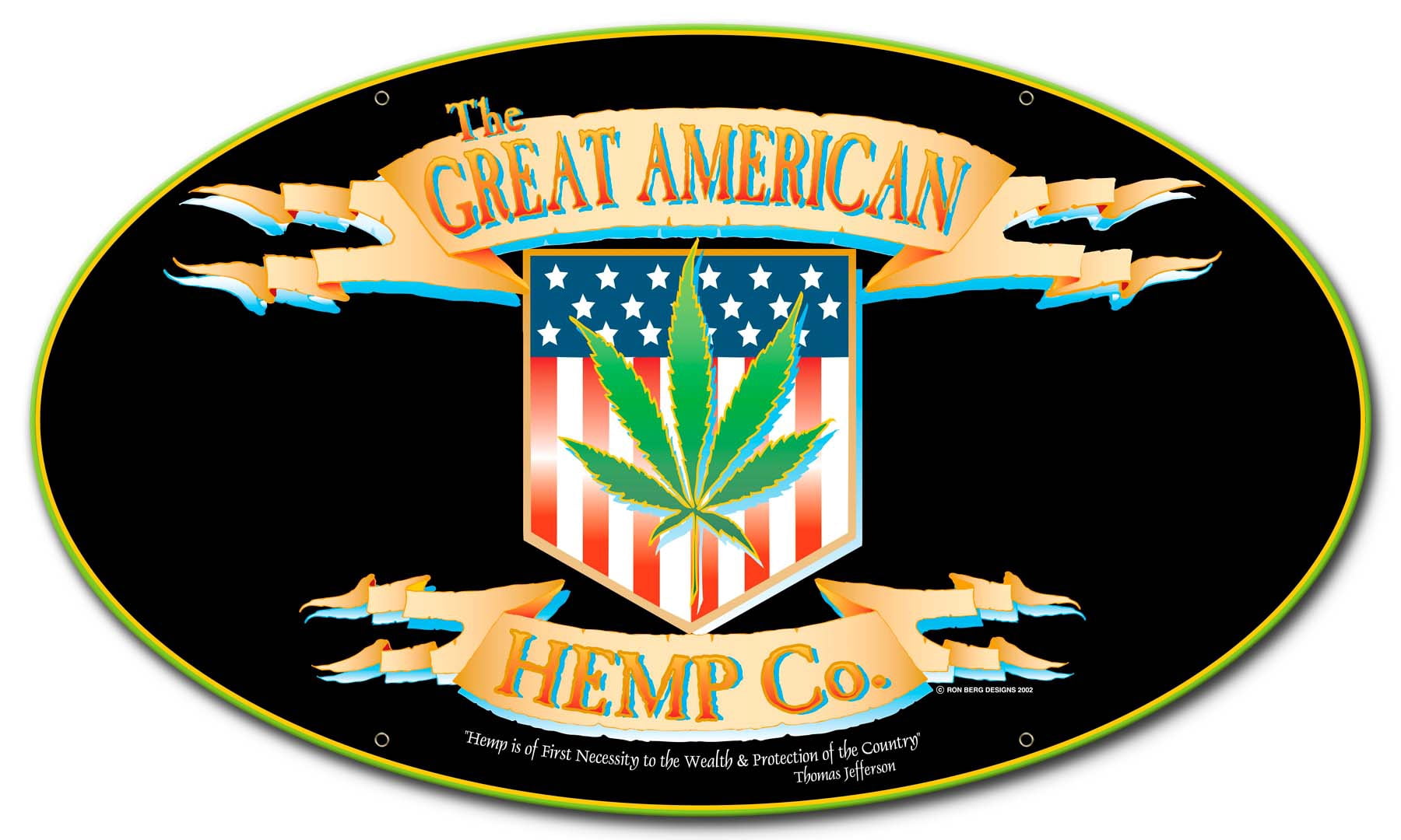 American Hemp Vintage Sign “Made in the USA with heavy gauge steel ...