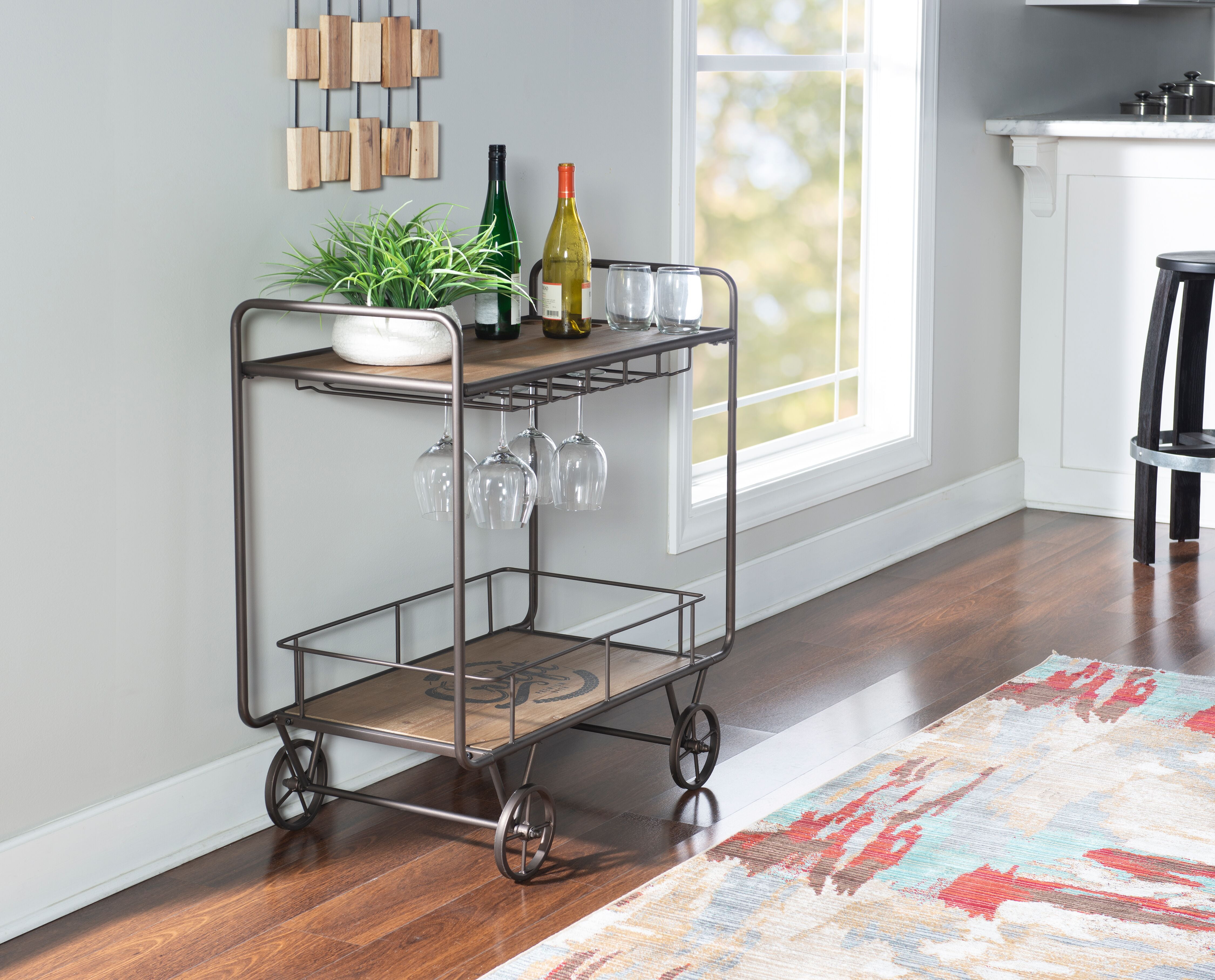 Powell Ames Bar Cart Natural