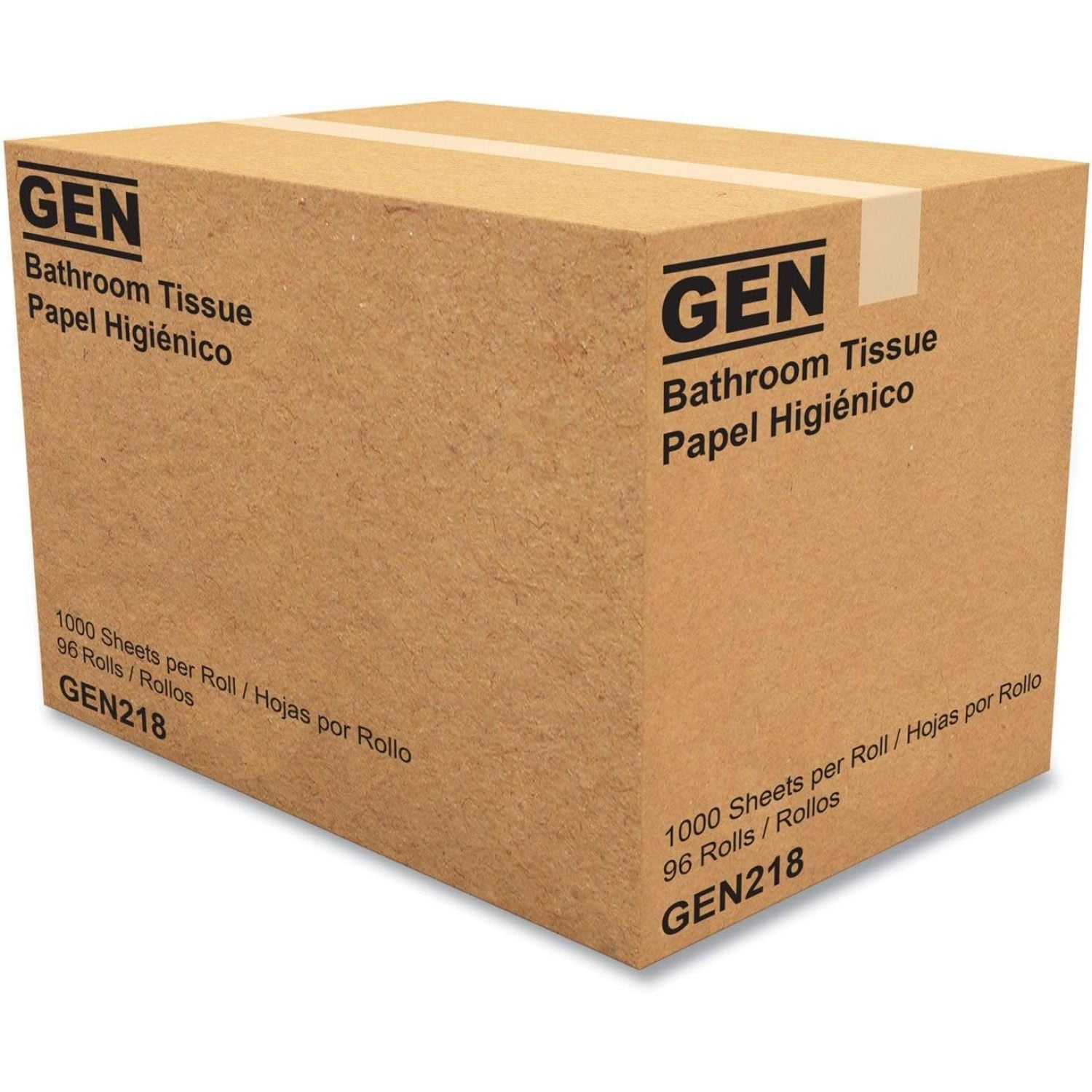 MMZP 218 Standard Bath Tissue, 1-Ply, 1000 Sheets (Case of 96 Rolls)