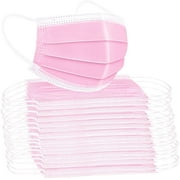 ECOSPRIAL  Disposable Face Cover Masks in Pink Unisex 50 PCS NO Balaclavas