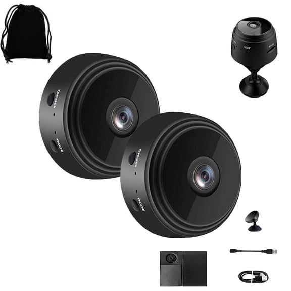 Security Camera, Mini 1080p HD Wireless Cam with Audio for Indoor/Outdoor Surveillance, Ideal for Monitoring