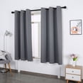 thumbnail image 2 of PENGXIANG Solid Color Blackout Curtains 3 Thick Layers Heat and Full Light Blocking For Home Office Use, 2 of 6