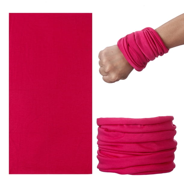 Turbante mágico de color sólido sin costuras para exteriores, máscara para andar en bicicleta para hombres y mujeres, conjunto para el cuello, bufanda a prueba de viento y sol para verano