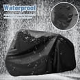 thumbnail image 6 of Riding Lawn Mower Cover with Storage Bag, Heavy Duty Waterproof Polyester Tractor Cover,UV&Dust&Water Resistant,Universal size (Black), 6 of 6