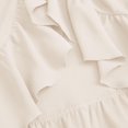 thumbnail image 6 of Women's Asymmetrical Ruffle Wrap Midi Skirts Flowy Western Cowgirl Skirts (Beige XL), 6 of 6