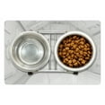 thumbnail image 1 of Outer Space Pet Mat for Food and Water, Extraterrestrial Construction to Visit Astronomical Bodies Cosmonaut Flight Theme, Non-Slip Rubber Mat for Dogs and Cats, 18" X 12", by Ambesonne, 1 of 2