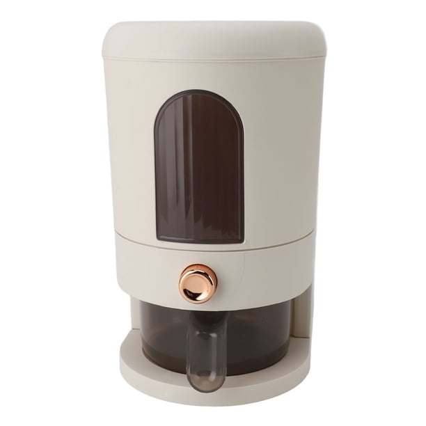 Dispensador De Arroz De 11 Libras, Contenedor De Grano Grande De Múltiples Usos Múltiples Dispensador De Cereales Para El Hogar Con Tapa Para Maíz De Soja De Cocina