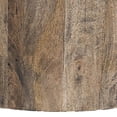 thumbnail image 3 of Benjara BM319299 42 in. Eray Round Drum Shape Brown Mango Wood Cocktail Coffee Table, 3 of 5