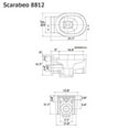 thumbnail image 2 of Scarabeo 8031/80-No Hole Teorema Rectangular Ceramic Vessel Sink, White, 2 of 2