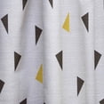 thumbnail image 4 of Designart 'Trendy Gold and Black Triangular Pattern I' Mid-Century Modern Curtain Panel, 4 of 5