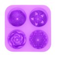 thumbnail image 1 of Miangastore Heat-Resistant Silicone Muffin Baking Mold Purple 1Pcs 6.8X3In, 1 of 8