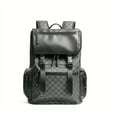 thumbnail image 1 of PU Leather Large Capacity Travel Backpack Laptop Backpack School Bag For Middle High School College Student, 1 of 5