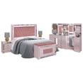 thumbnail image 2 of Recamara King Size Kessa Muebles Melany Rosa 200 x 160 x 10 cm, 2 of 4