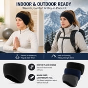 Winter Headband Fleece Ear Cover for Winter Ear Warmers Ear Muffs for Men Women Kids Ski Running Cycling 3 Packs