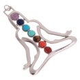thumbnail image 3 of 3 Piezas Pendiente de Colr 7 Chakras Piedras Preciosas Joya de Manera de Mujer Señora Sunnimix Colgante de la piedra preciosa, 3 of 8